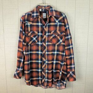 Vintage 80s Hustler Collection Pearl Snap Western Shirt Plaid Flannel